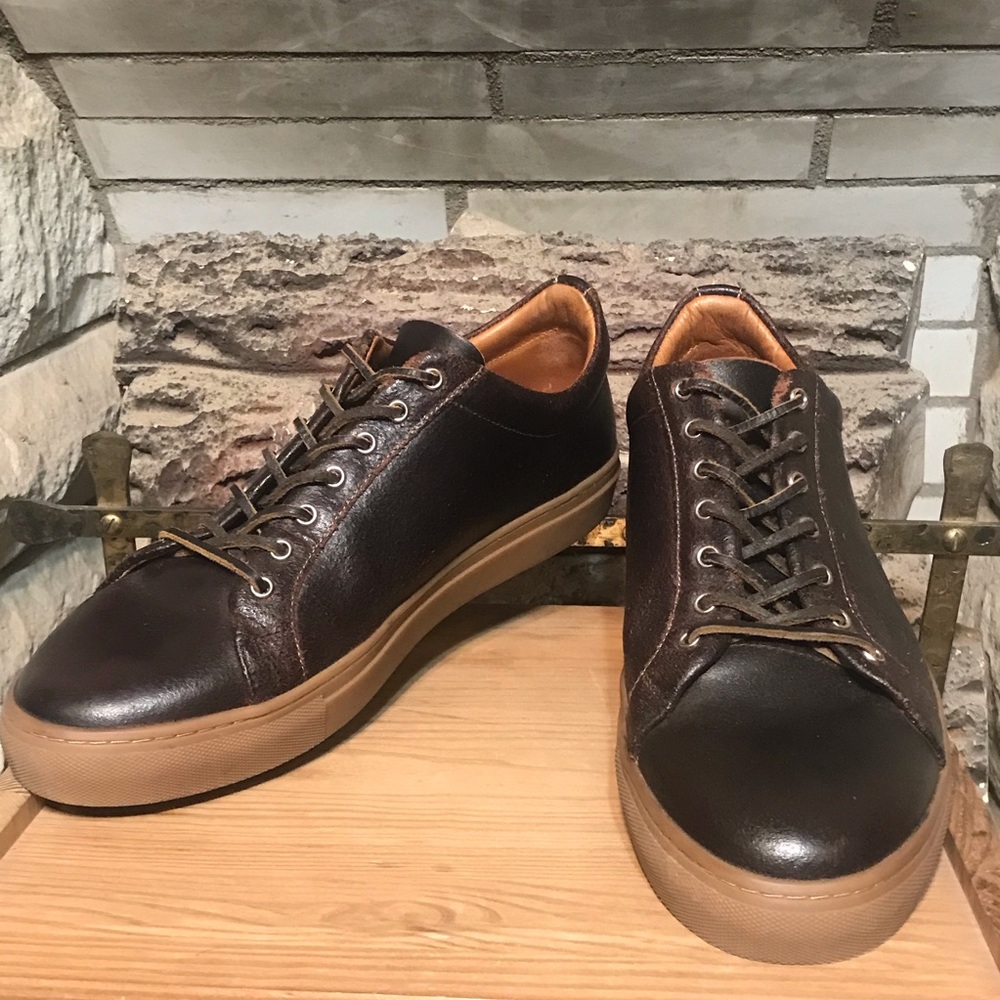 Thursday Boot Co. Premier Low Top Leather Sneaker Mens Size 12 Brown Dark Cacao